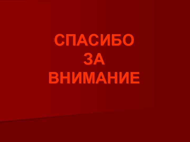 СПАСИБО ЗА ВНИМАНИЕ 