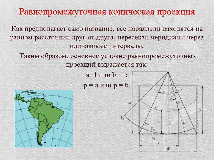 Какая проекция представлена