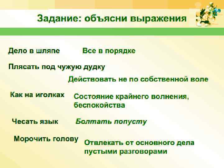  • Дело в шляпе. Все в порядке • Плясать под чужую дудку. Действовать