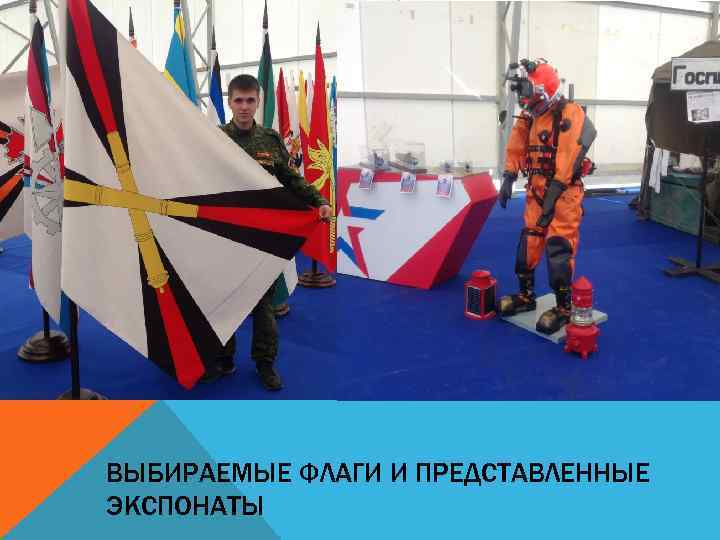 ВЫБИРАЕМЫЕ ФЛАГИ И ПРЕДСТАВЛЕННЫЕ ЭКСПОНАТЫ 