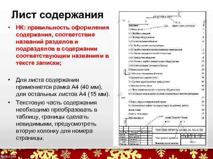 Лист нормоконтроля для дипломной работы образец