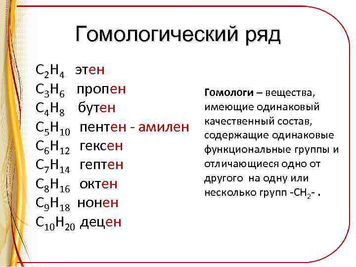 Дайте определение понятия гомологи. C3h6 пропен. C2h4 Гомологический ряд. Гомологический ряд алкенов. Гомологический ряд этен.