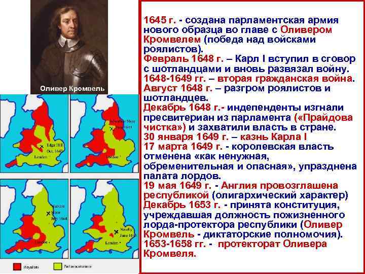 Создателем парламентской армии нового образца в ходе английской революции 17 века был