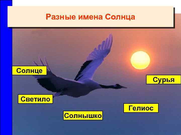 Разные имена Солнце Сурья Светило Солнышко Гелиос 
