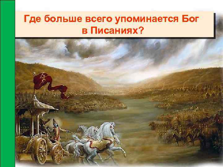 Где больше всего упоминается Бог в Писаниях? 