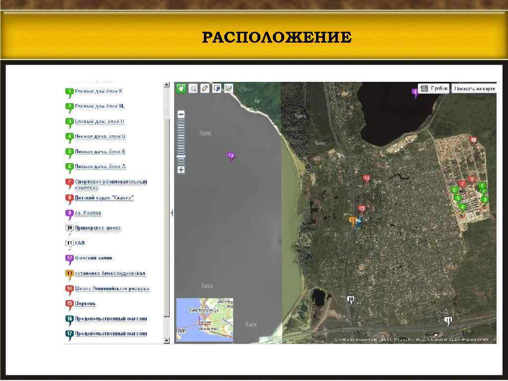 РАСПОЛОЖЕНИЕ 