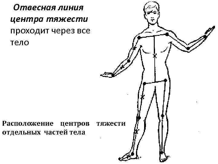 Где может находиться центр тяжести тела рисунок