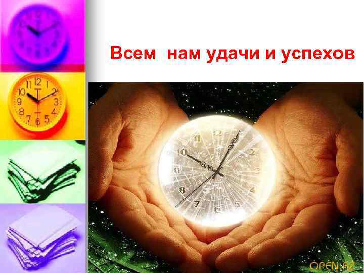 Всем нам удачи и успехов 