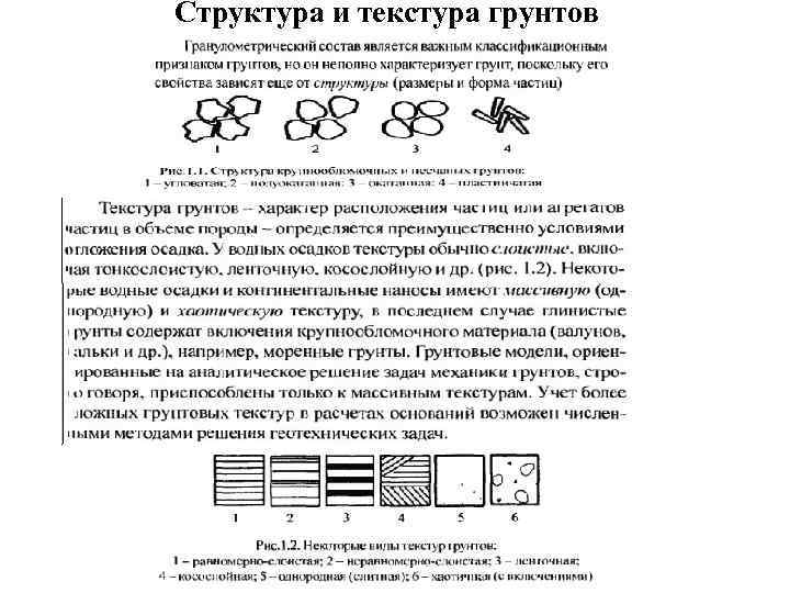 Структура и текстура грунтов 