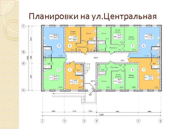 Планировки на ул. Центральная 