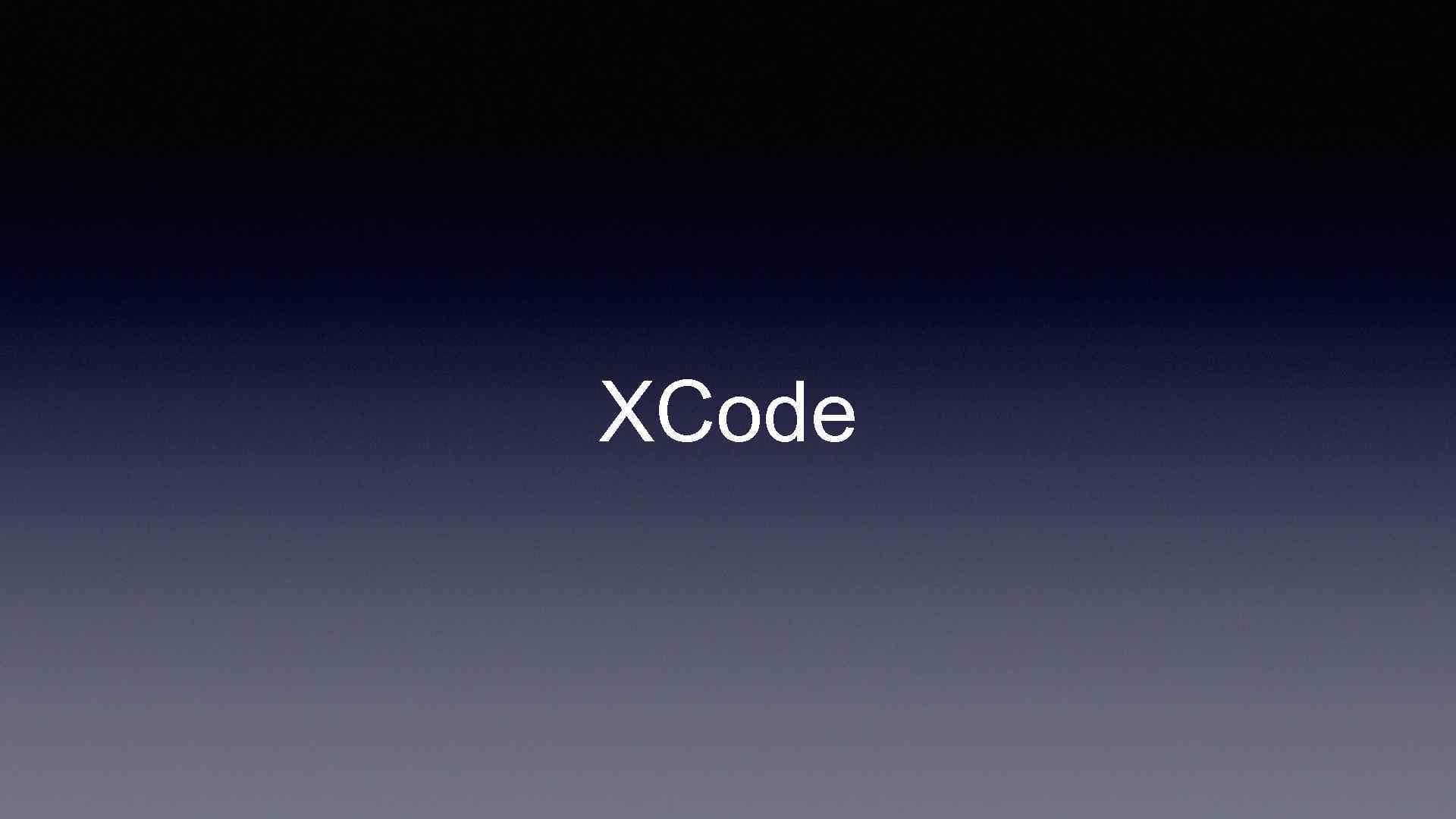 XCode 