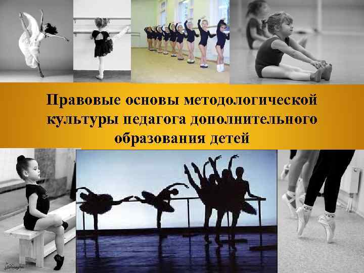 Правовые основы методологической культуры педагога дополнительного образования детей 