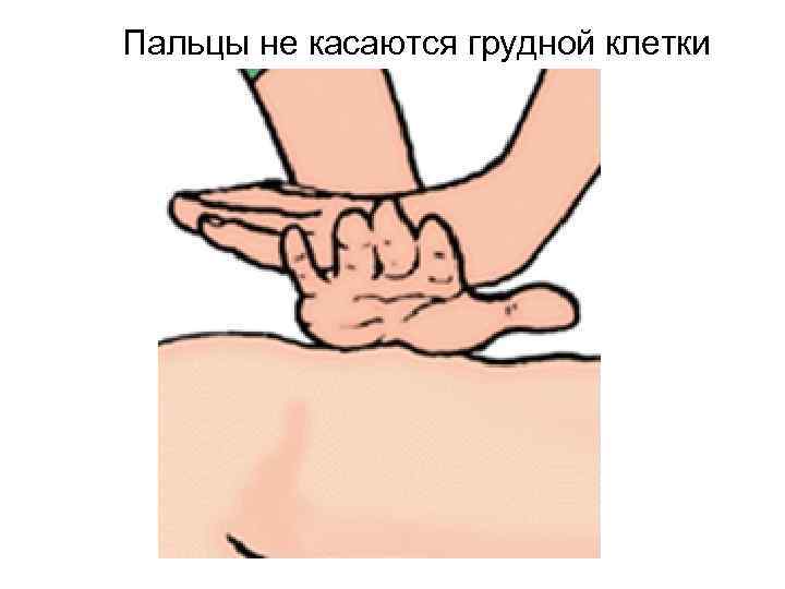 Пальцы не касаются грудной клетки 