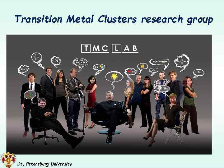 Transition Metal Clusters research group St. Petersburg University 