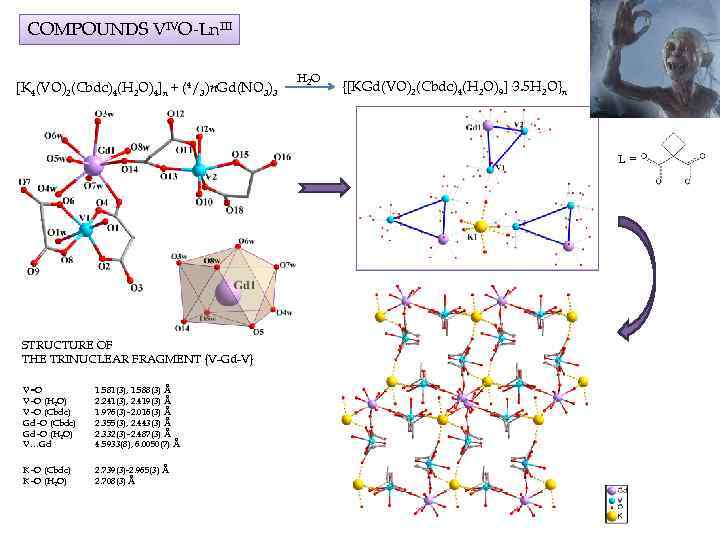 COMPOUNDS VIVO-Ln. III [K 4(VO)2(Cbdc)4(H 2 O)4]n + (4/3)n. Gd(NO 3)3 H 2 O