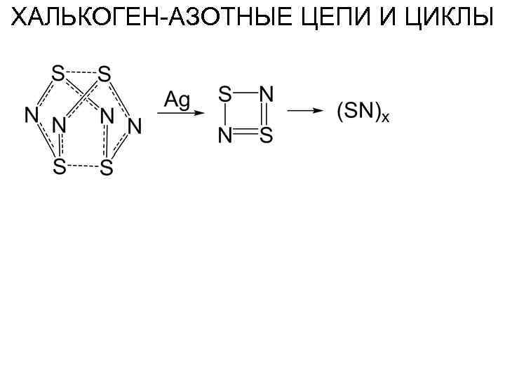 ХАЛЬКОГЕН-АЗОТНЫЕ ЦЕПИ И ЦИКЛЫ 