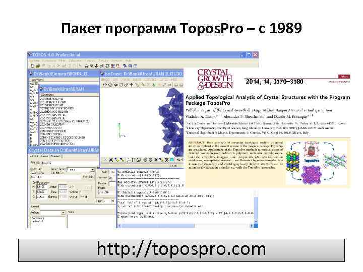 Пакет программ Topos. Pro – с 1989 2014, 3576− 3586 http: //topospro. com 