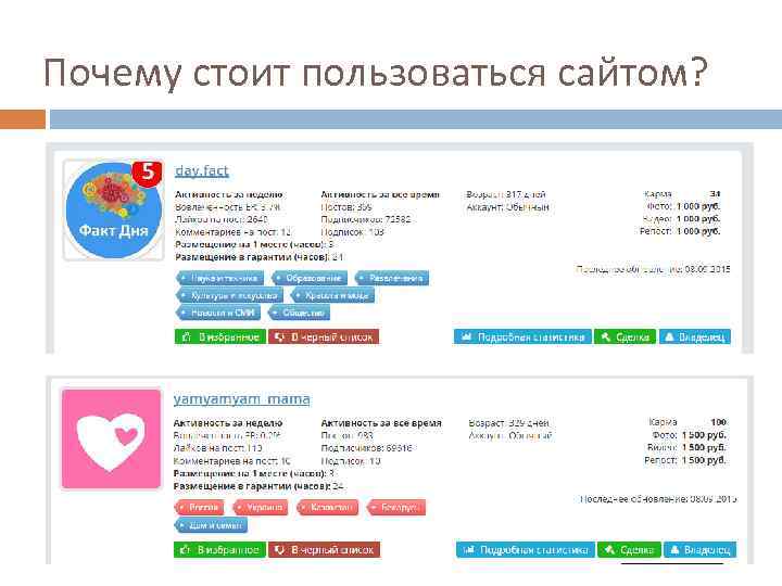 Почему стоит пользоваться сайтом? 