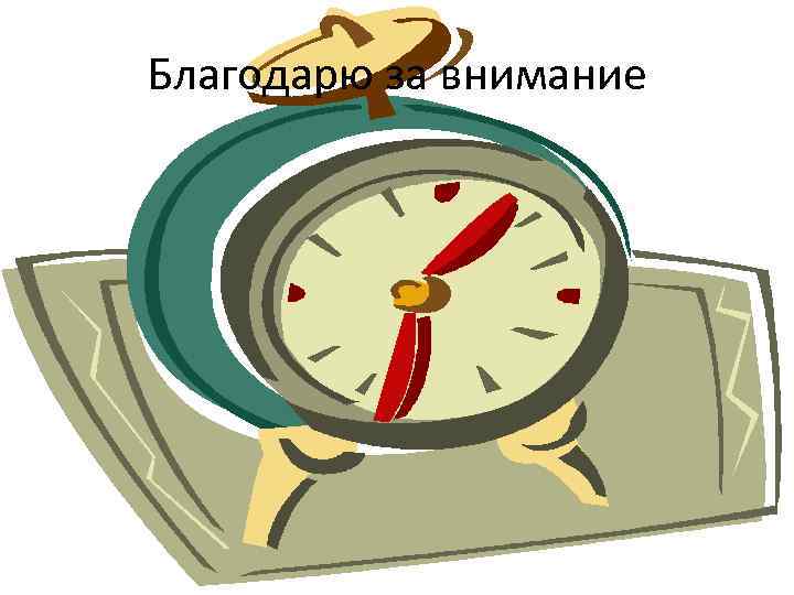 Благодарю за внимание 