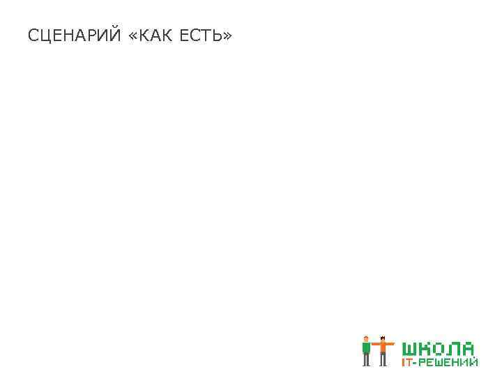 СЦЕНАРИЙ «КАК ЕСТЬ» 