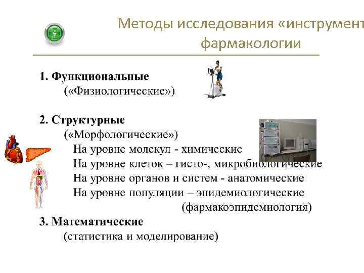 Методы исследования «инструмент фармакологии 