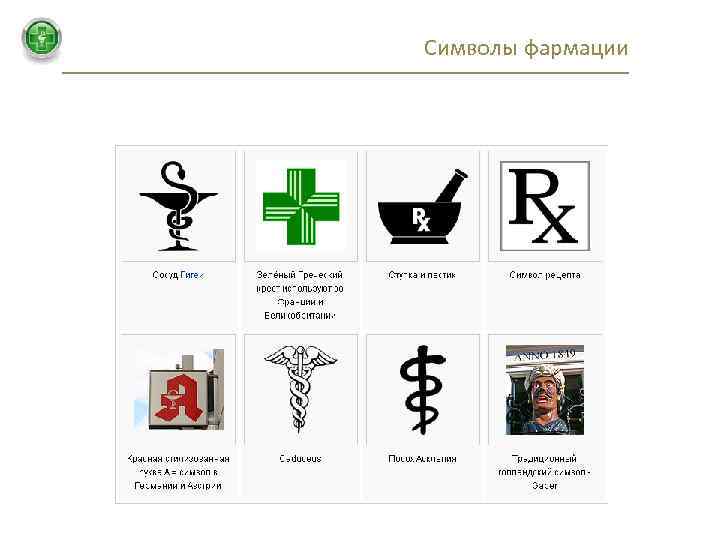 Символы фармации Красная стилизованная буква A = символ в Германии и Австрии 