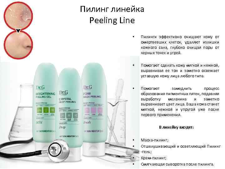 Пилинг линейка Peeling Line • Пилинги эффективно очищают кожу от омертвевших клеток, удаляют излишки