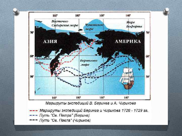 Маршрут экспедиции беринга