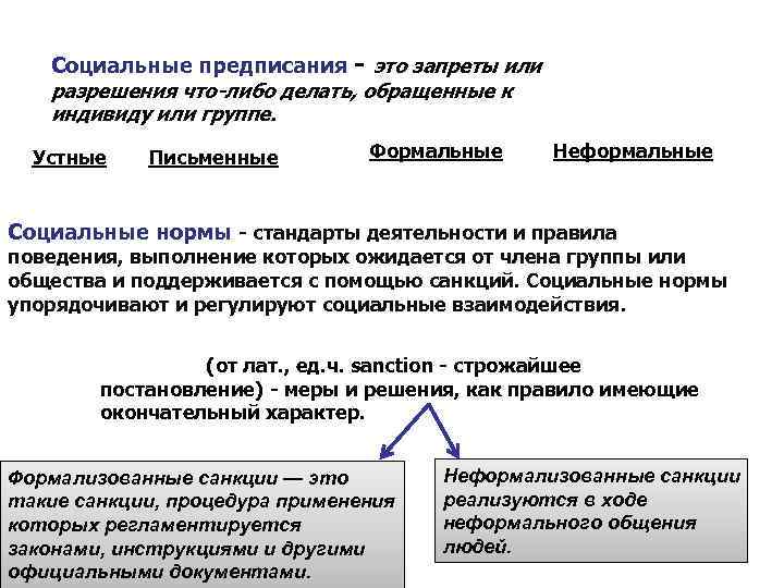 Образцы поведения общественные организации граждане предписания