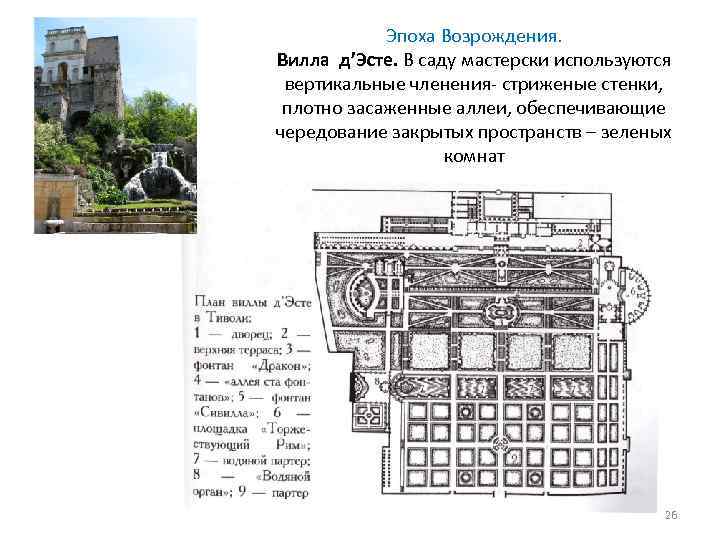 Эпоха возрождения план. Вилла де Эсте в Тиволи план. Вилла д Эсте в Тиволи план. Вилла д Эсте план разрез. Вилла д Эсте план рельеф.