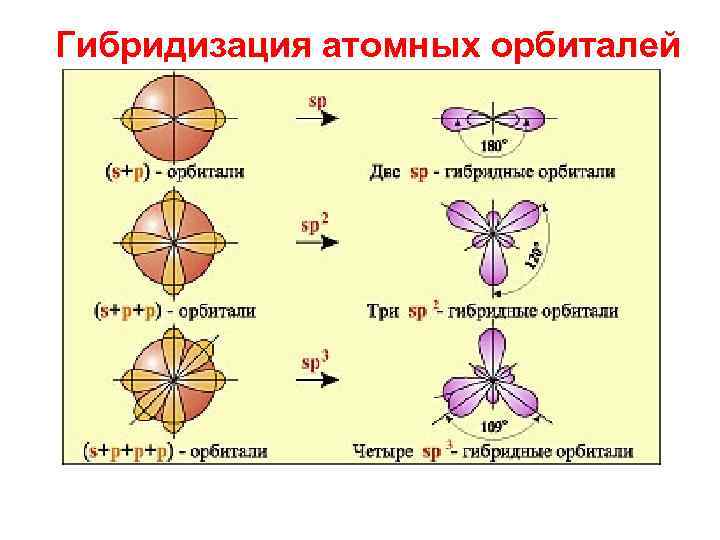 Гибридизация атомных орбиталей 