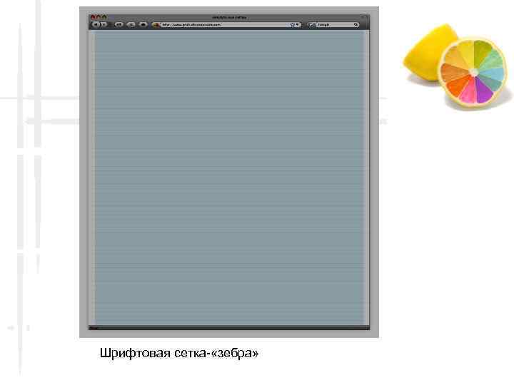 Шрифтовая сетка- «зебра» 