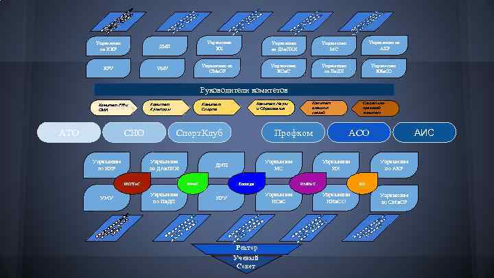 Управление по НИР Управление ИК ИРУ УМУ Управление по ДАи. ПКН Управление МС Управление