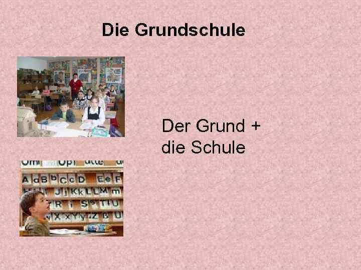 Die Grundschule Der Grund + die Schule 