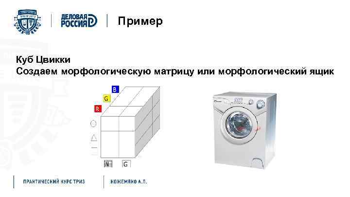Пример Куб Цвикки Создаем морфологическую матрицу или морфологический ящик 
