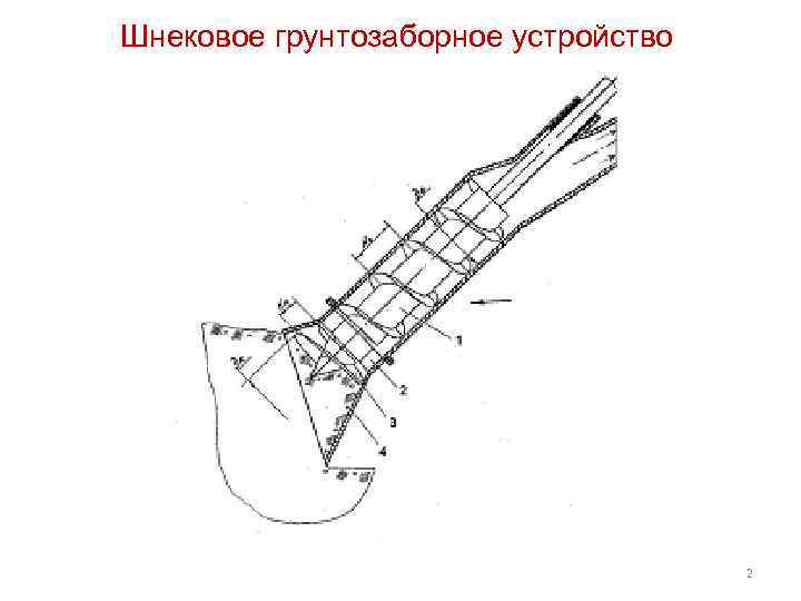 Шнековое грунтозаборное устройство 2 