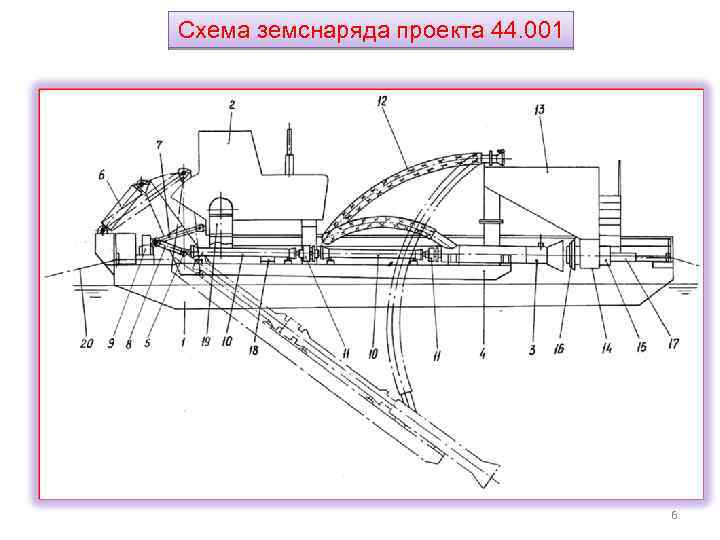 Схема земснаряда проекта 44. 001 6 
