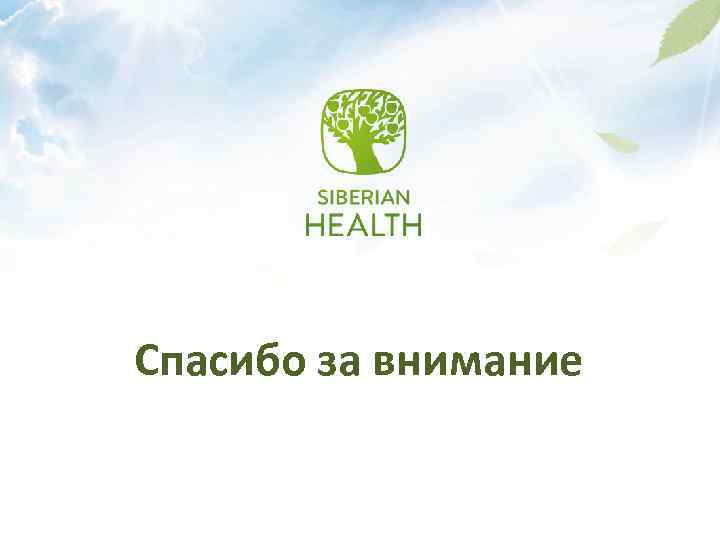 Спасибо за внимание 