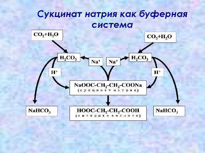 Сукцинат натрия как буферная система 