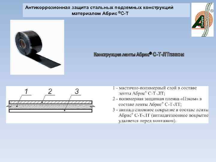 Антикоррозионная защита стальных подземных конструкций материалом Абрис ®С-Т 