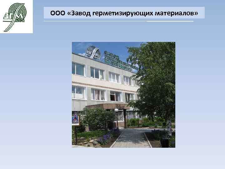 ООО «Завод герметизирующих материалов» 