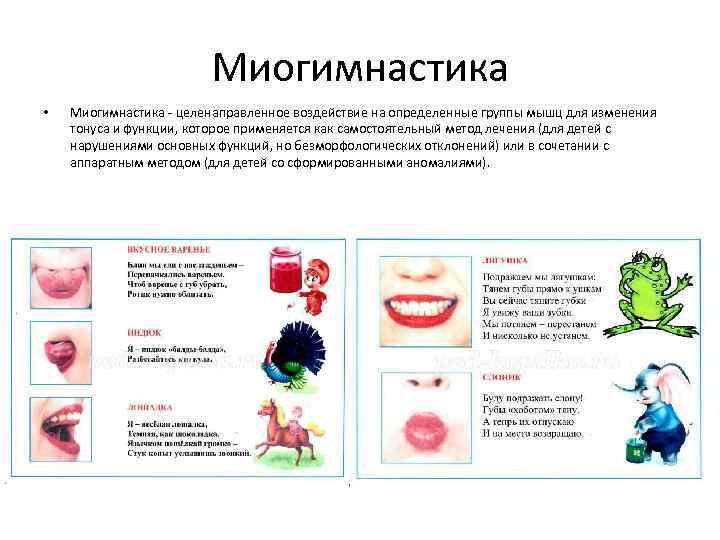 Миогимнастика • Миогимнастика - целенаправленное воздействие на определенные группы мышц для изменения тонуса и