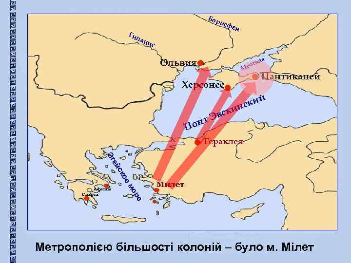 Бор исф Гип ен ани с а ид Ольвия от Ме Херсонес Пантикапей й
