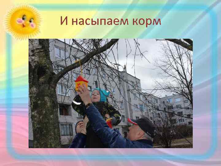 И насыпаем корм 