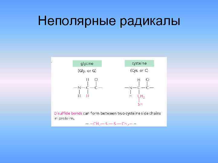 Неполярные радикалы 