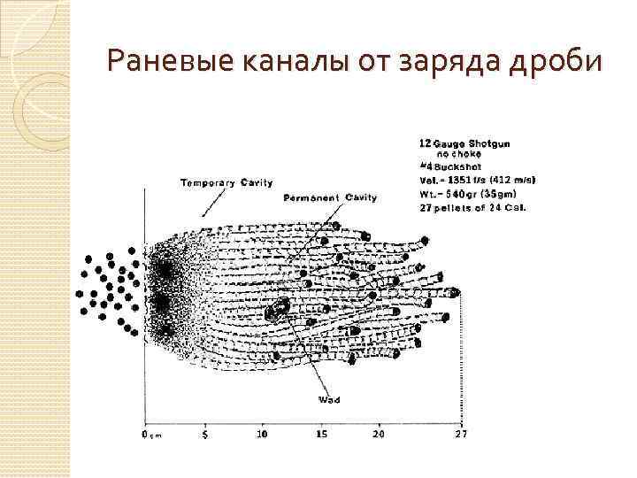 Схема раневого канала