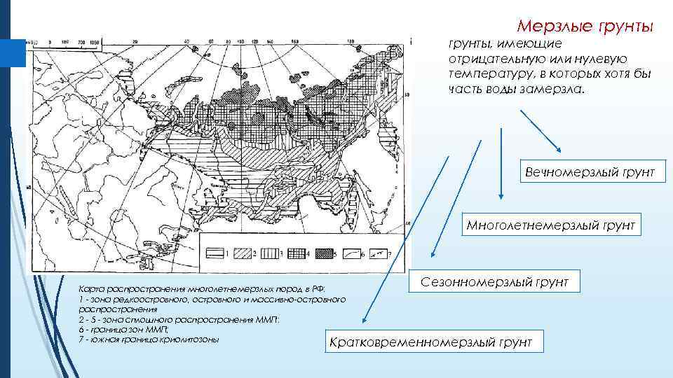 Карта мерзлых грунтов