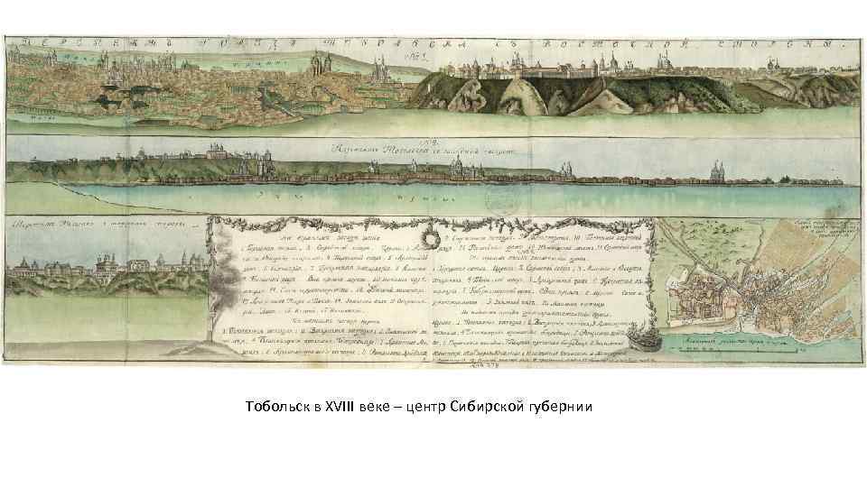 Тобольск в XVIII веке – центр Сибирской губернии 
