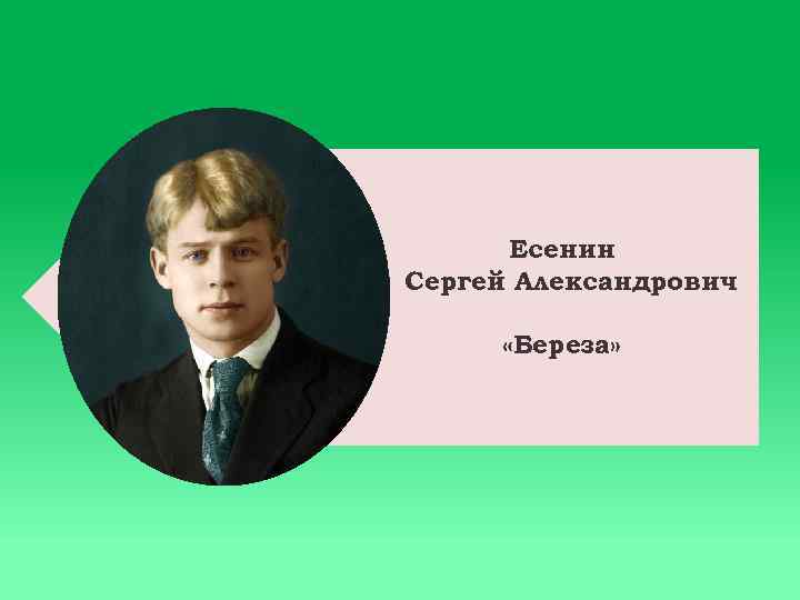 Есенин Сергей Александрович «Береза» 