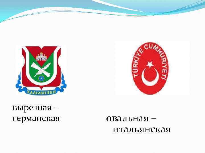 вырезная – германская овальная – итальянская 